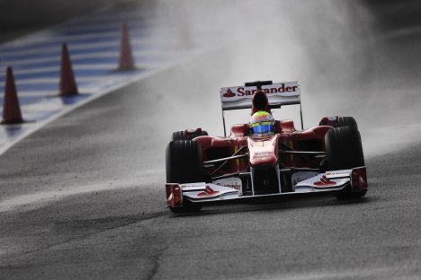 Felipe Massa i den nye Ferrari racer
